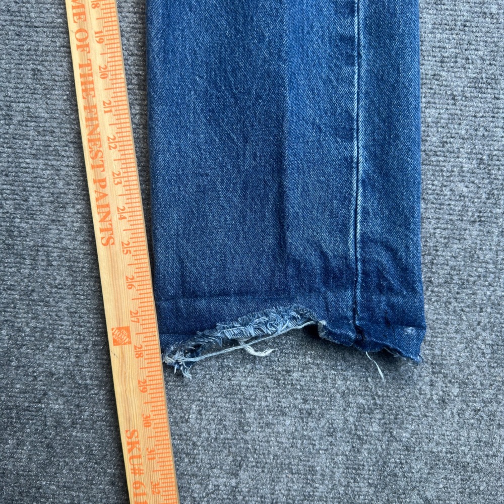 Vintage Levi's 501 Jeans Mens 33x28 Blue Denim Straight Fit Made in USA 90s - Picture 12 of 16